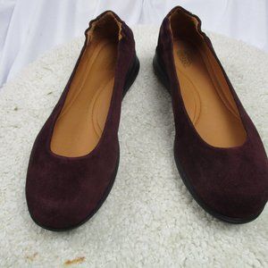 Women's Freedom Dance Leather Suede Shoes Wine Color Sizes 5.5-10. FREE SHIPPING